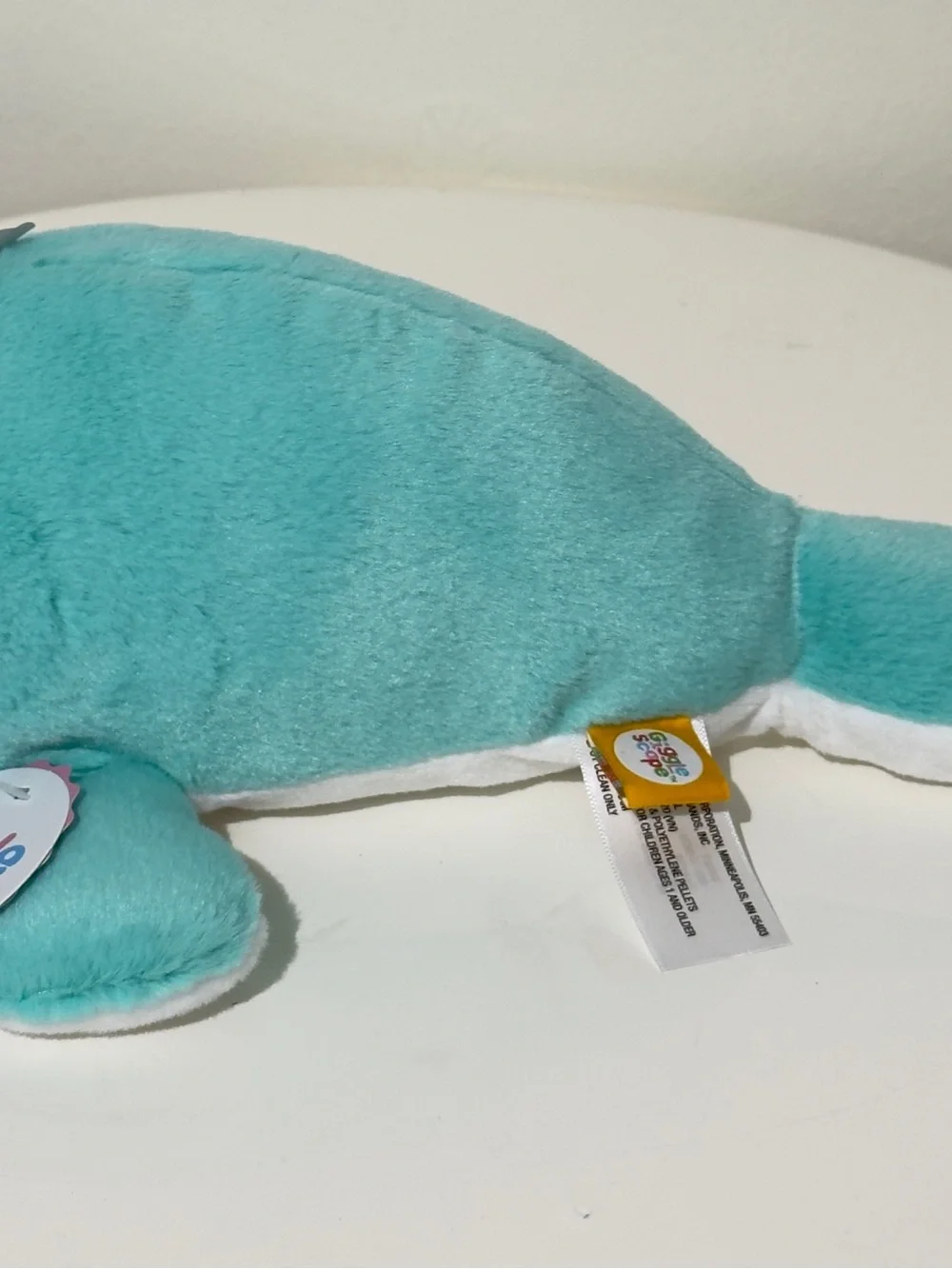 Target Teal Plush Manatee with Purple Glasses - Giggle Scape